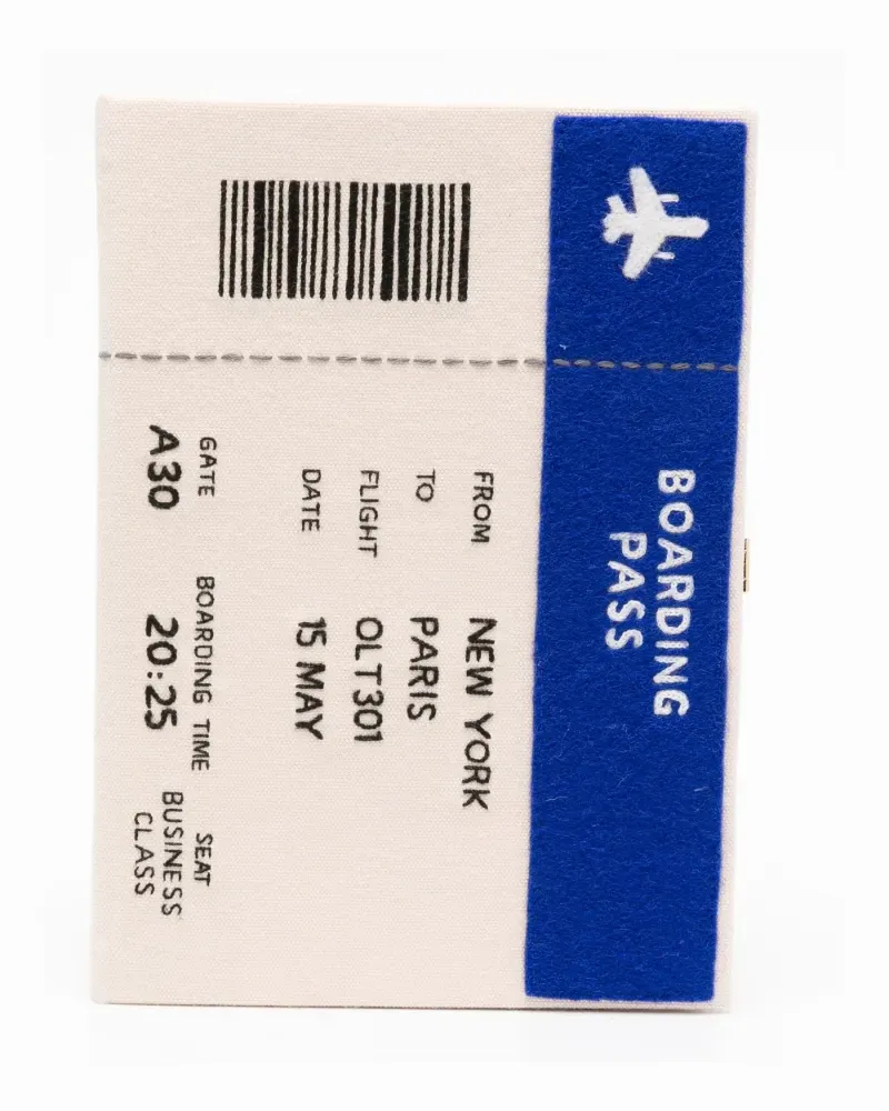 Olympia Le-Tan Boarding Pass Clutch - Nude Nude