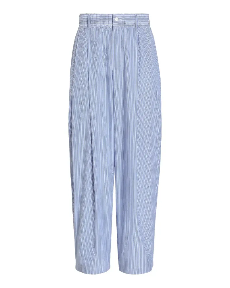Dolce & Gabbana Jogginghose aus gestreifter Baumwolle - Blau Blau