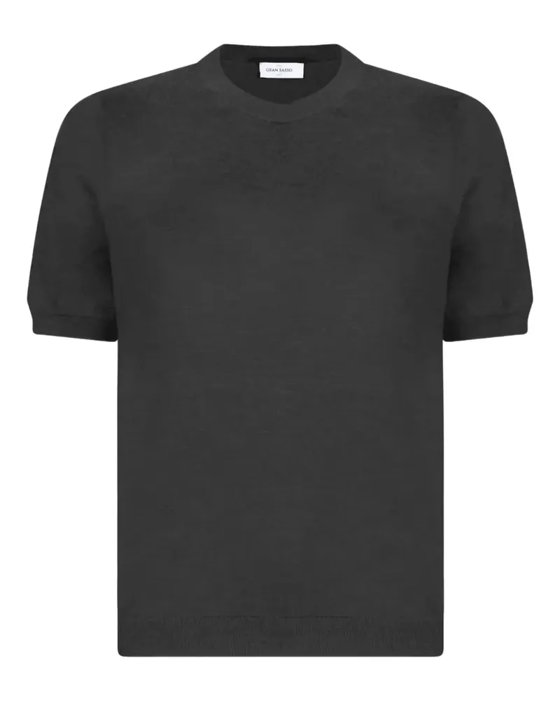 Gran Sasso Kurzärmeliger Pullover - Grau Grau
