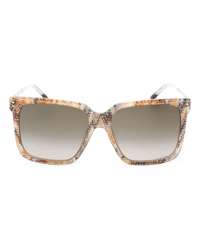 Missoni Sonnenbrille mit eckigem Gestell - Nude Nude