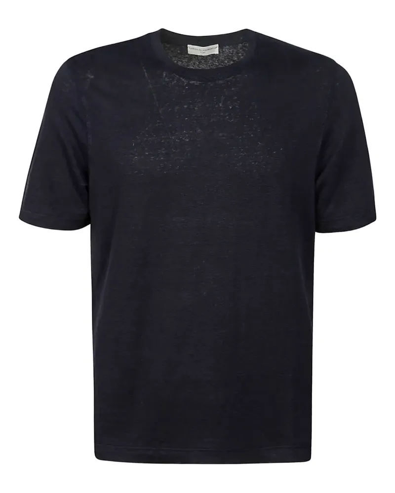 Filippo de Laurentiis T-Shirt aus Leinen - Blau Blau