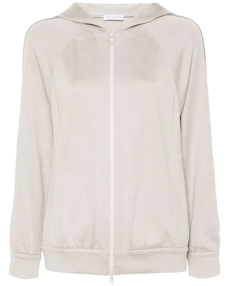Brunello Cucinelli Monili Hoodie - Nude Nude