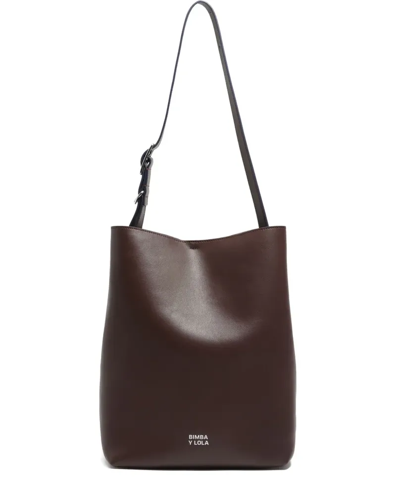 BIMBA Y LOLA Große Carlino Schultertasche - Braun Braun