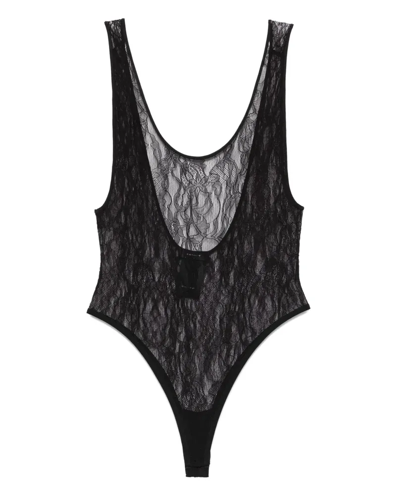 WARDROBE.NYC Trägershirt aus Spitze - Schwarz Schwarz