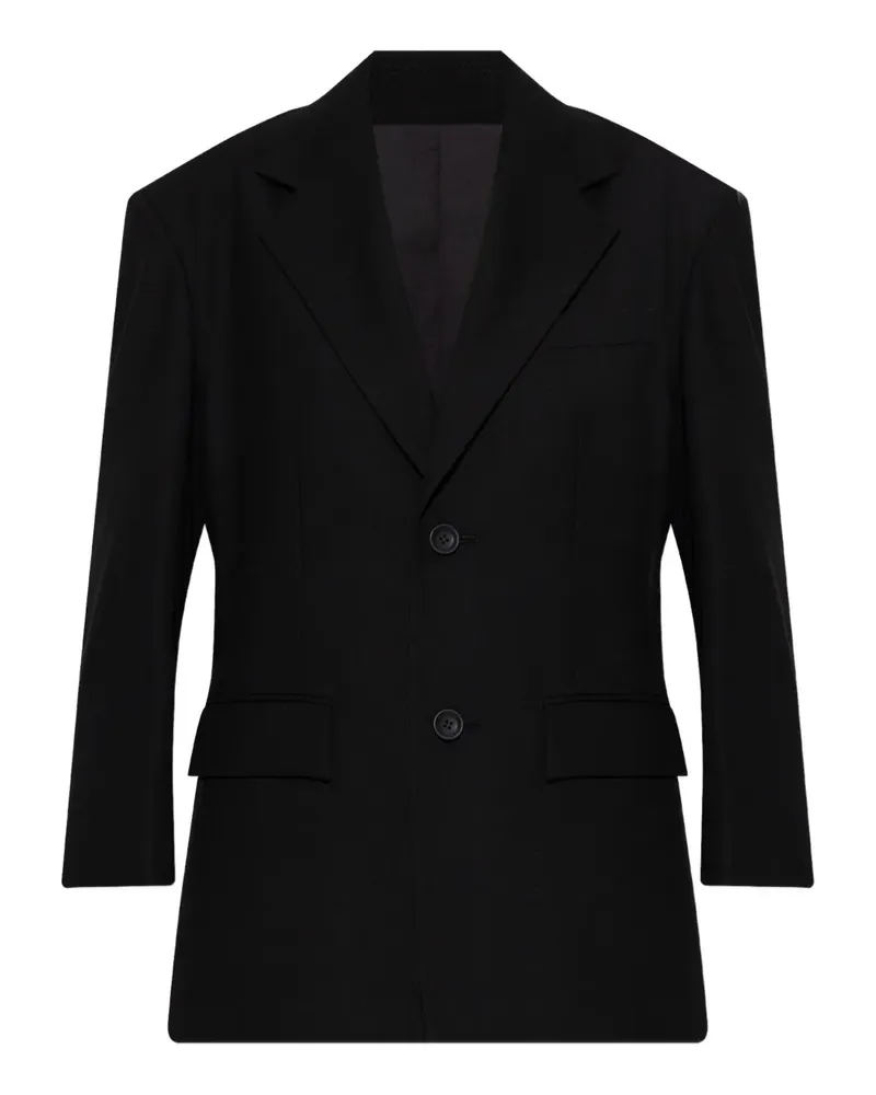Issey Miyake Uni-Form buttoned blazer - Schwarz Schwarz