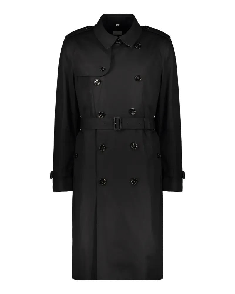 Burberry double-breasted belted trench coat - Schwarz Schwarz