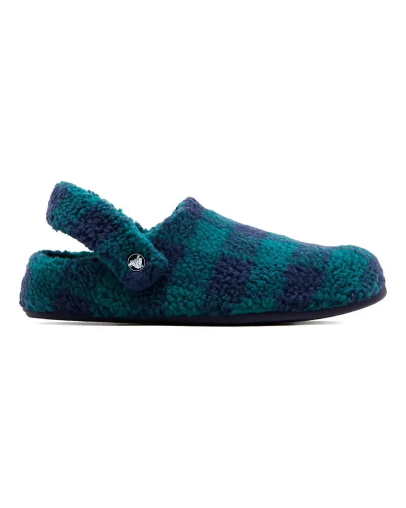Crocs Karierte Slipper - Blau Blau