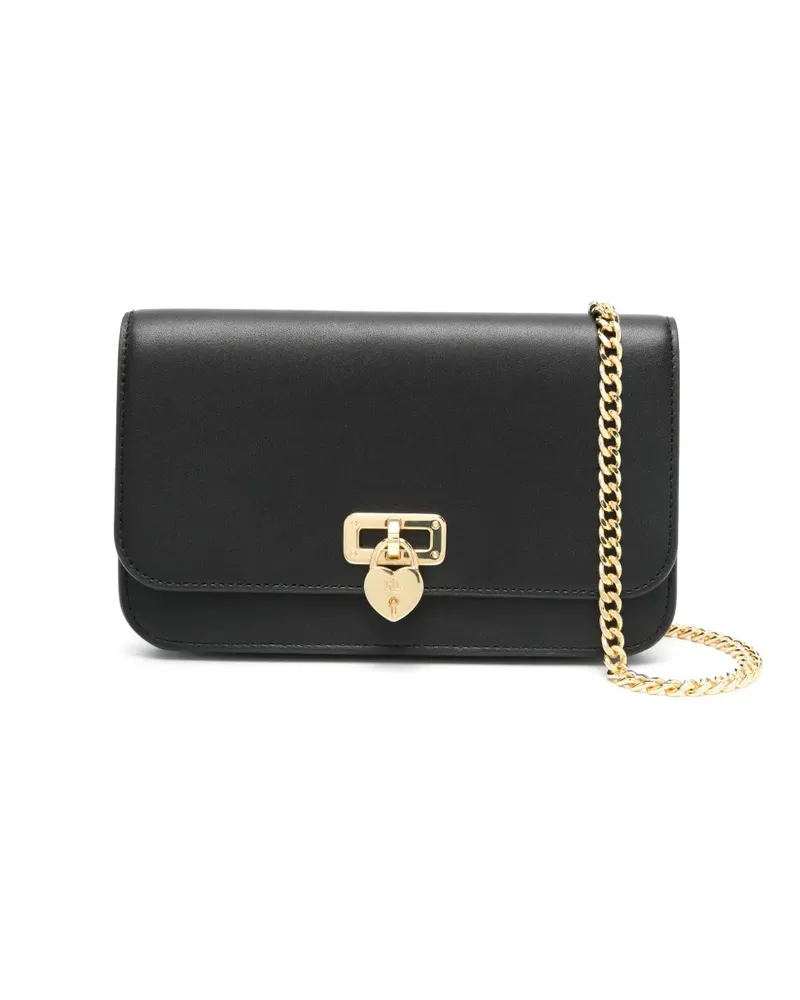 Ralph Lauren Mini-Tasche aus Leder - Schwarz Schwarz