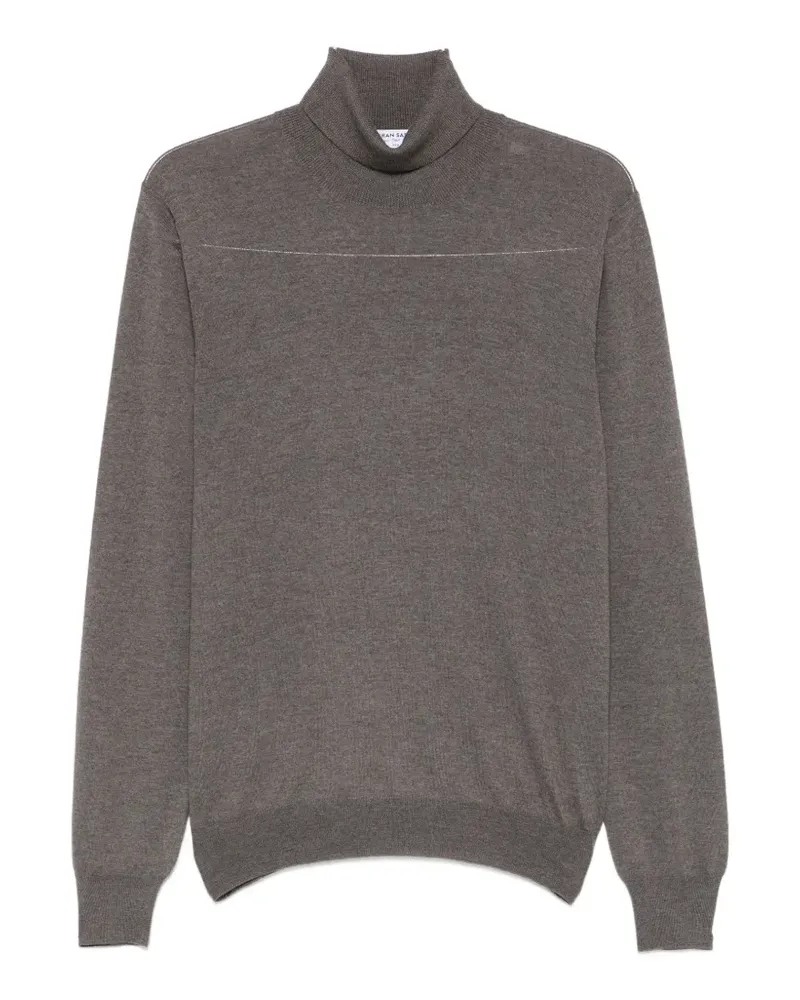 Gran Sasso Klassischer Rollkragenpullover - Grau Grau
