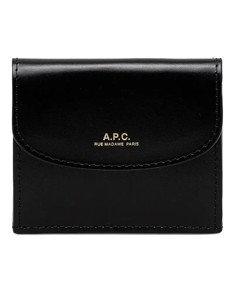 A.P.C. Genève Portemonnaie - Schwarz Schwarz