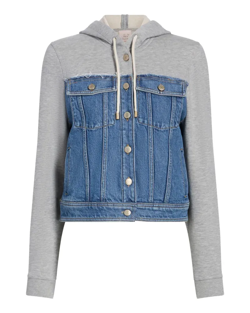 Cinq à Sept Sutton Jeansjacke mit Kapuze - Blau Blau