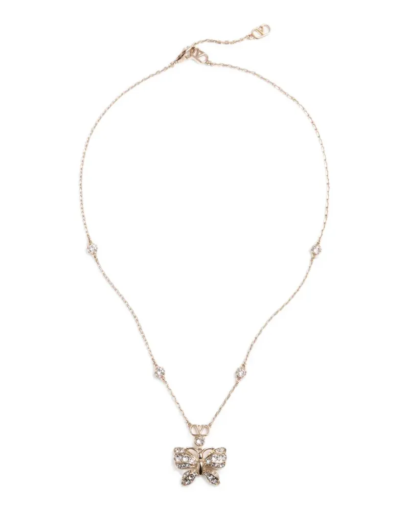 Valentino Garavani Flutterby Halskette mit Swarovski-Kristallen - Gold Gold