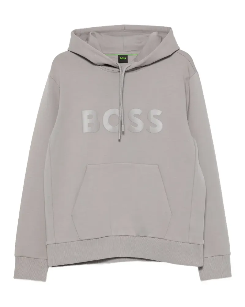 HUGO BOSS Soody logo-print hoodie - Grau Grau