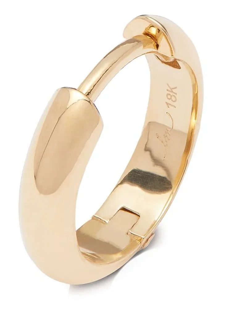Lizzie Mandler 18kt Chubby Gelbgoldcreole - Schwarz Schwarz