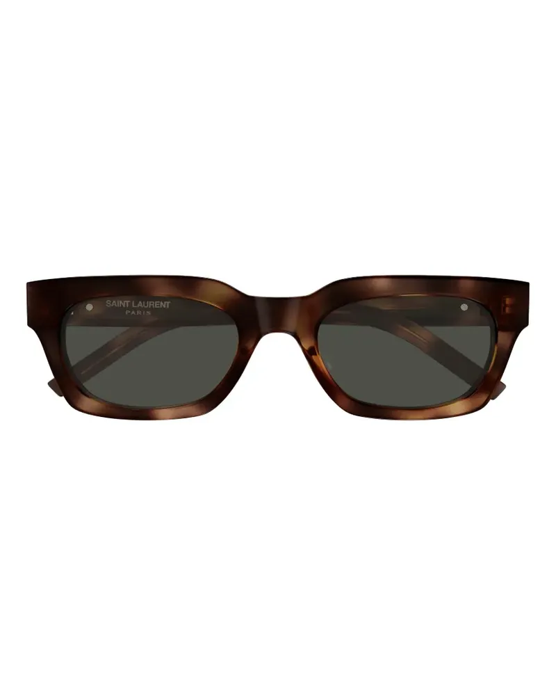 Saint Laurent rectangle-frame sunglasses - Braun Braun