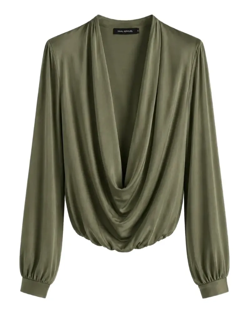 Yigal Azrouel Drapierte Victoria Bluse - Grün Grün