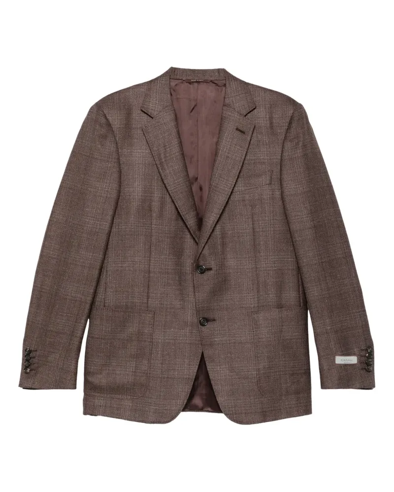 Canali Sakko mit fallendem Revers - Braun Braun