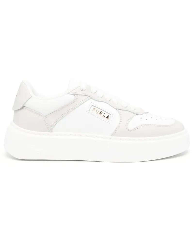 Furla Sport Sneakers mit Logo - Weiß Weiß