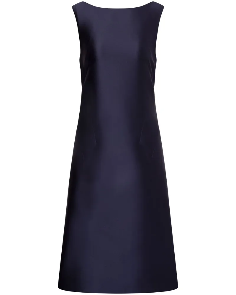 Alberta Ferretti Kleid aus Seidensatin - Blau Blau