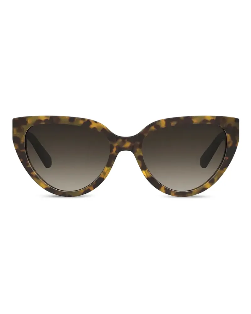 Moschino Cat-Eye-Sonnenbrille in Schildpattoptik - Braun Braun