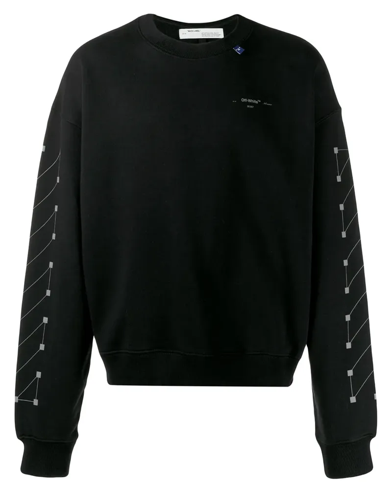 OFF-WHITE Sweatshirt mit Pfeil-Print - Schwarz Schwarz