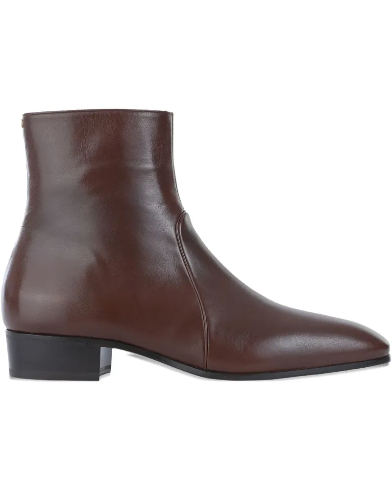 Valentino Garavani Stiefel mit Reißverschluss 30mm - Braun Braun
