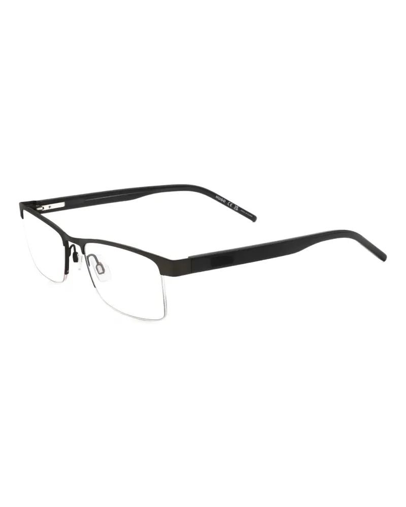 HUGO BOSS Brille mit eckigem Gestell - Schwarz Schwarz