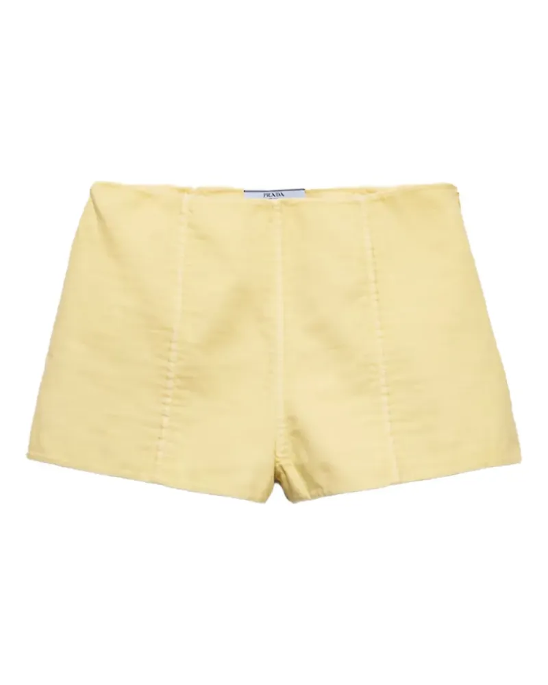 Prada Shorts mit Reißverschlüssen - Gelb Gelb