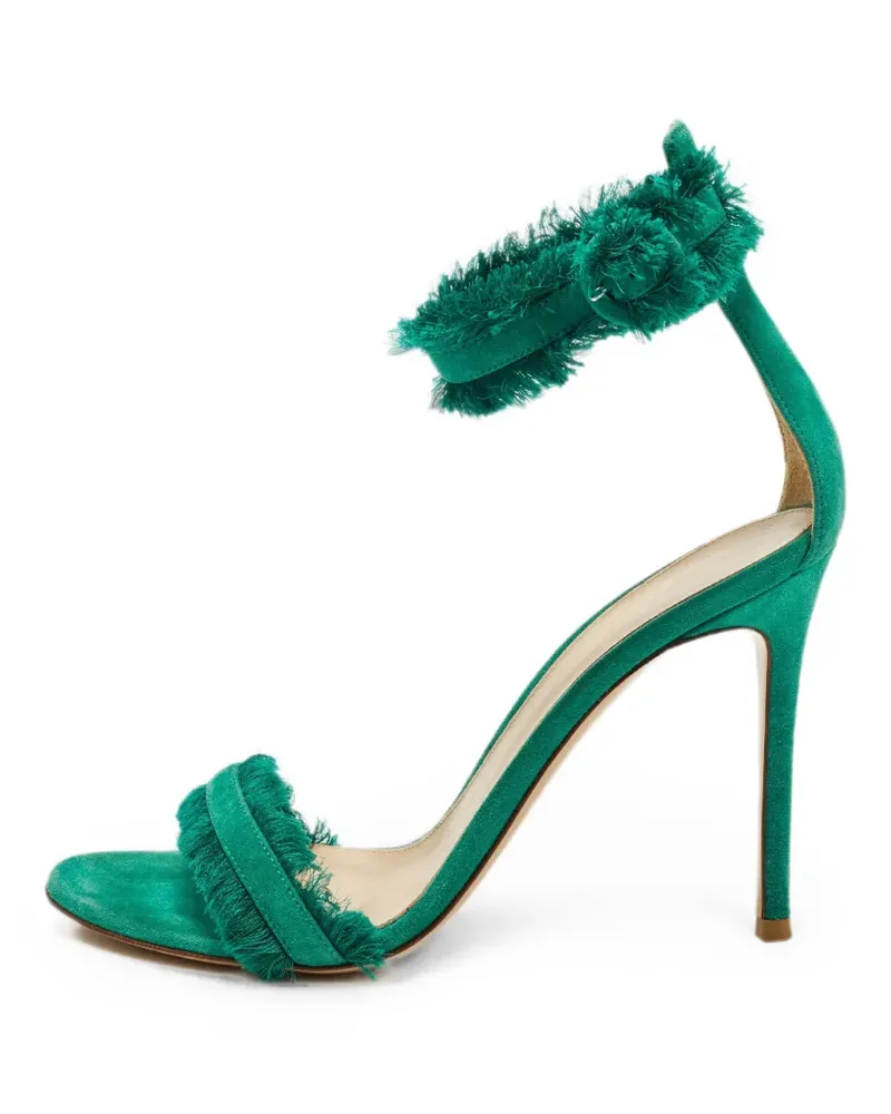 Gianvito Rossi Caribe Portofino fringed sandals - Grün Grün