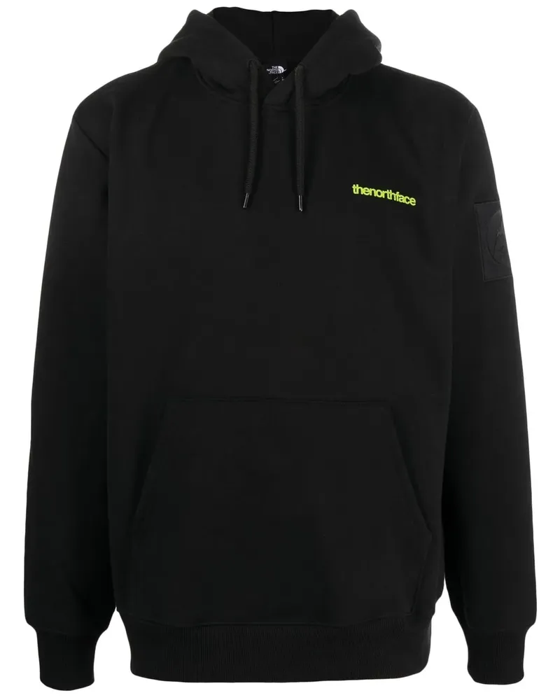 The North Face Mountain Heavyweight Hoodie mit Logo-Print - Schwarz Schwarz
