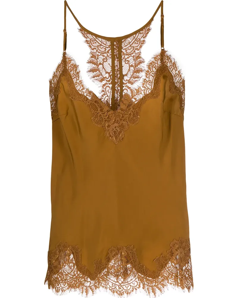 Gold Hawk Clothing Camisole-Top mit Spitze - Braun Braun