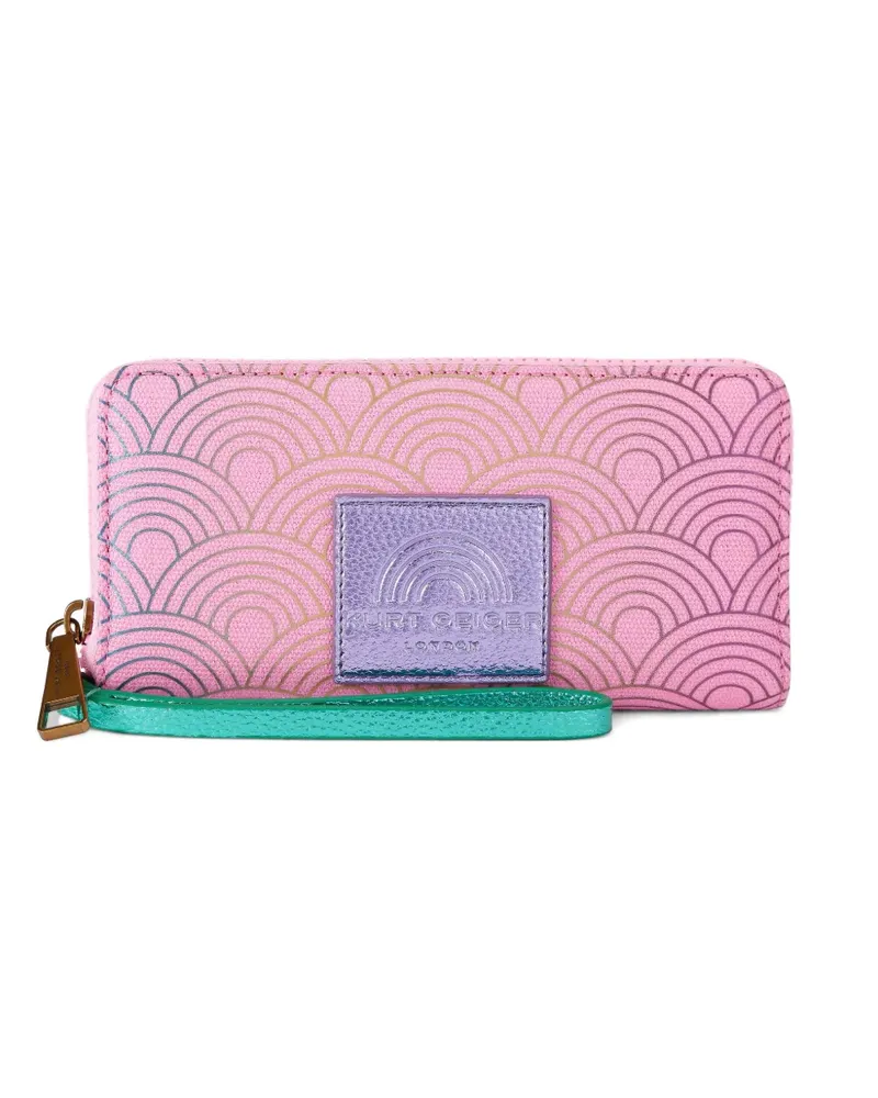 Kurt Geiger Southbank Portemonnaie mit Reißverschluss - Rosa Rosa