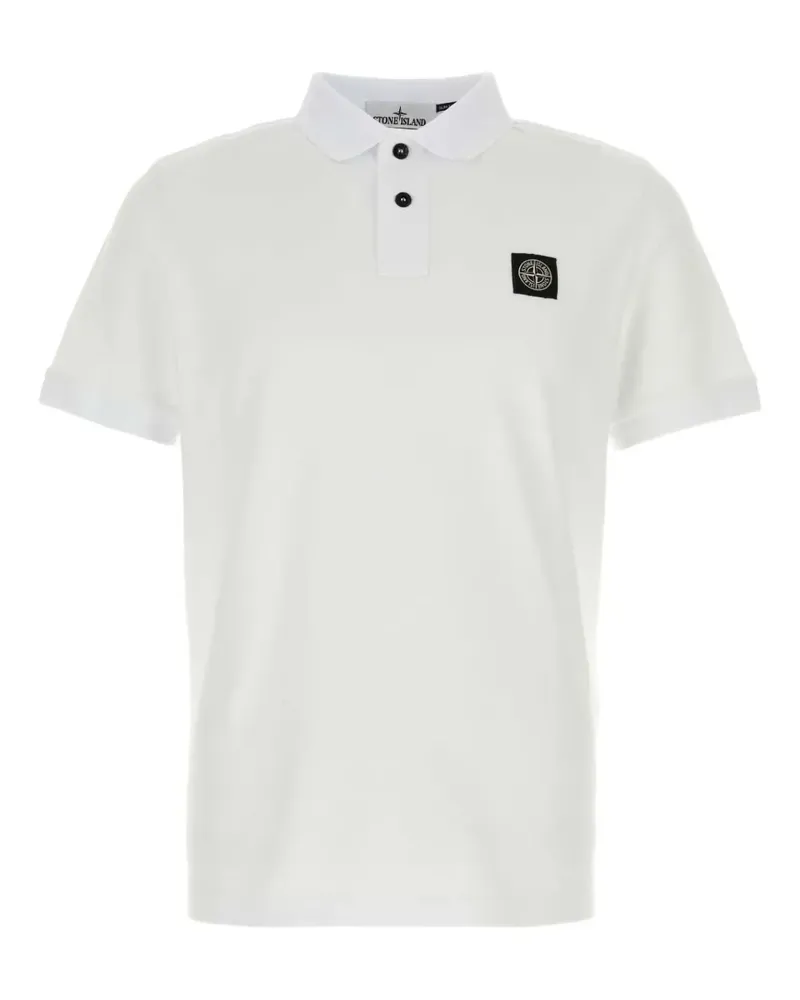 Stone Island Poloshirt mit kurzen Ärmeln - Weiß Weiß