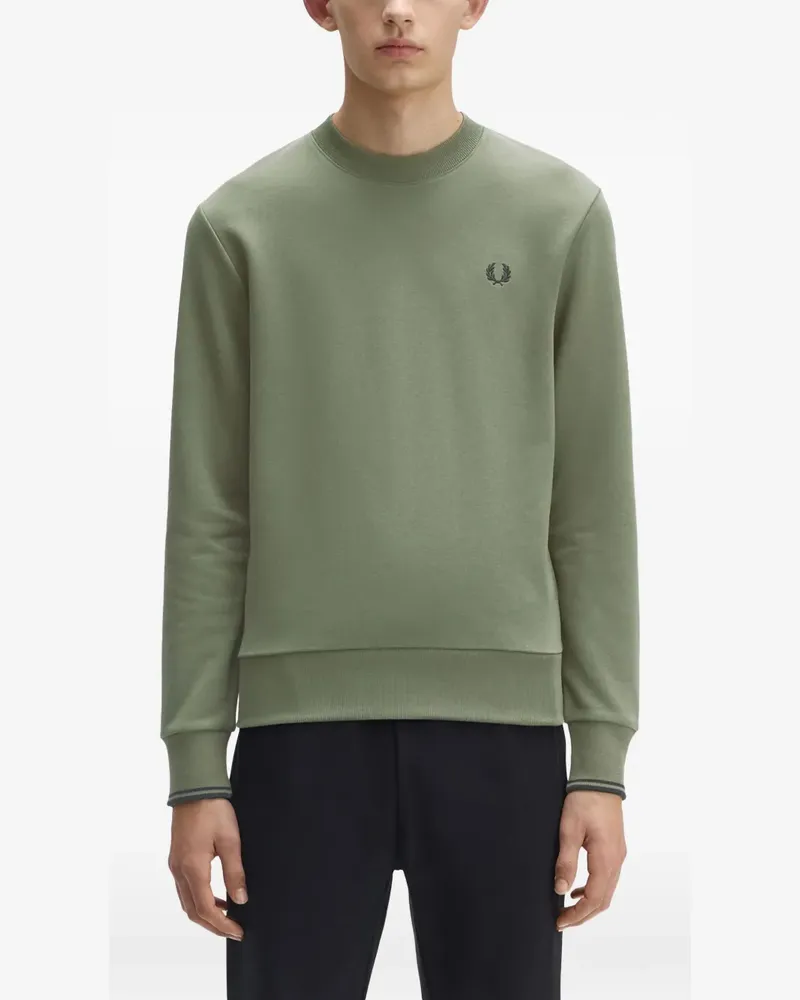 Fred Perry Pullover mit rundem Ausschnitt - Grün Grün