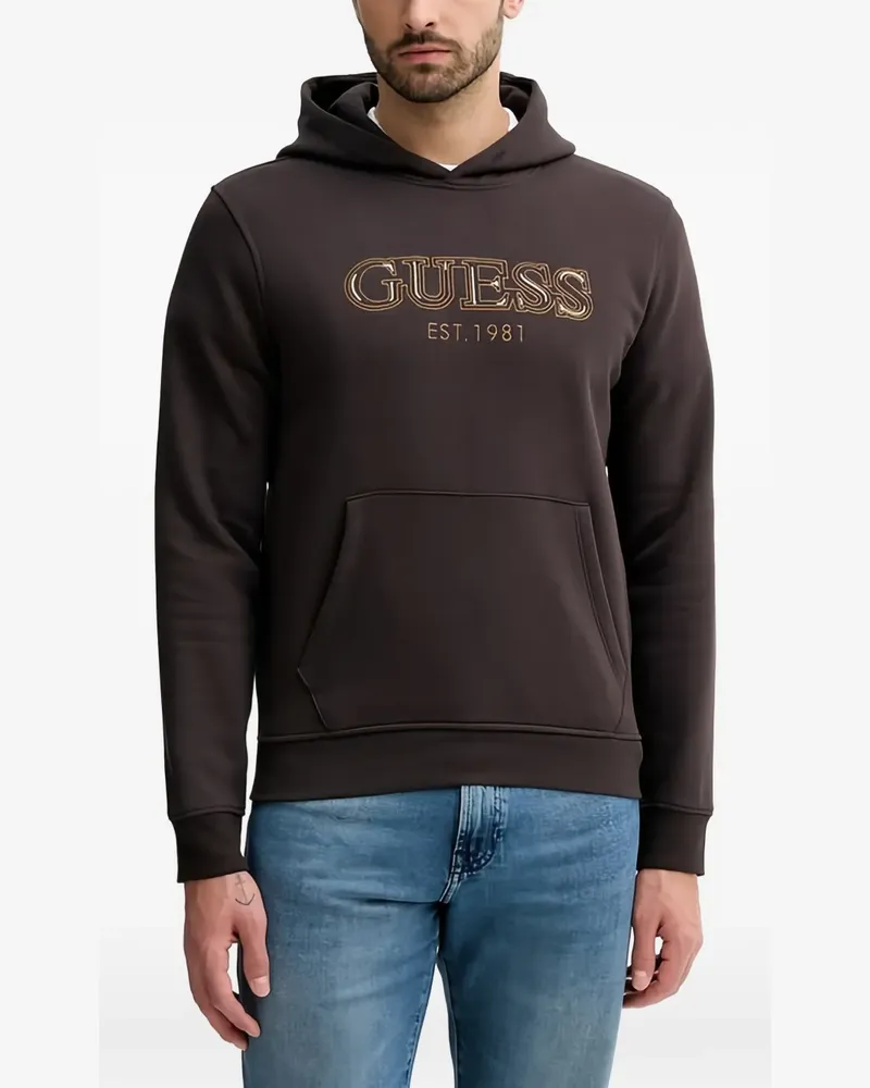 Guess logo hoodie - Braun Braun