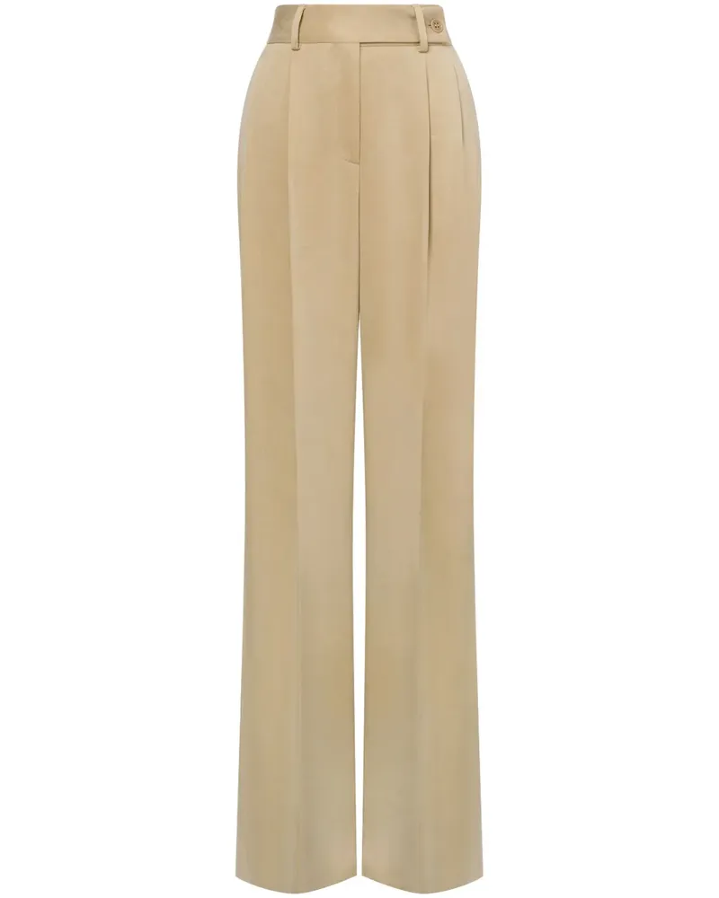 Alberta Ferretti Hose mit weitem Bein - Nude Nude