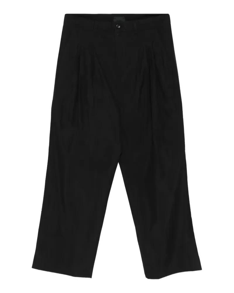 FREI-MUT pleated trousers - Schwarz Schwarz