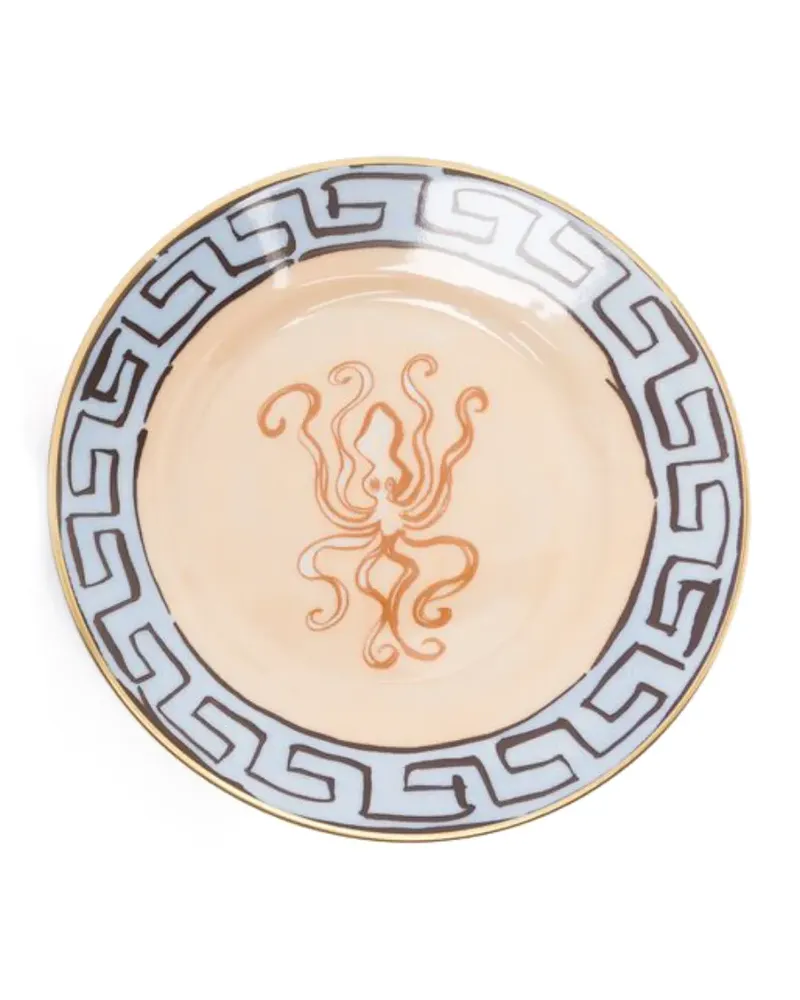 Ginori 1735 Teller mit Oktopus-Print - Nude Nude