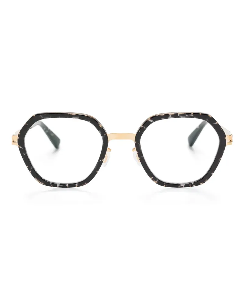 Mykita Solene Brille mit geometrischem Gestell - Schwarz Schwarz