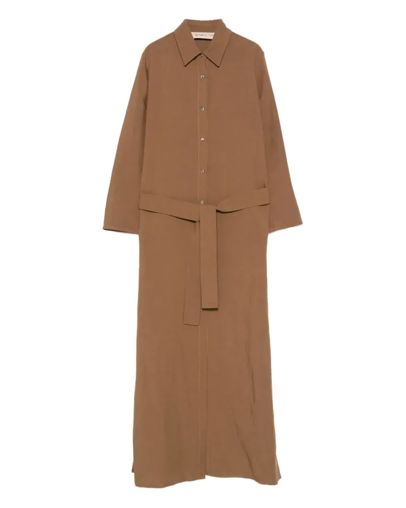 Blanca Hemdkleid mit Gürtel - Braun Braun