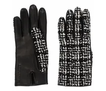 Handschuhe mit Tweed-Einsatz
