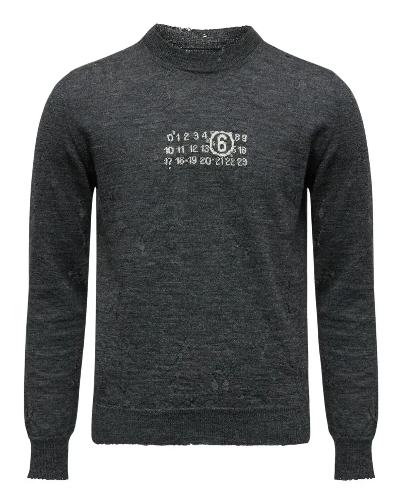 Maison Margiela Pullover mit Rundhalsausschnitt - Grau Grau