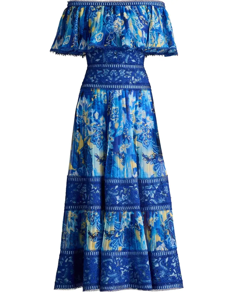Tadashi Shoji Amary Maxikleid - Blau Blau