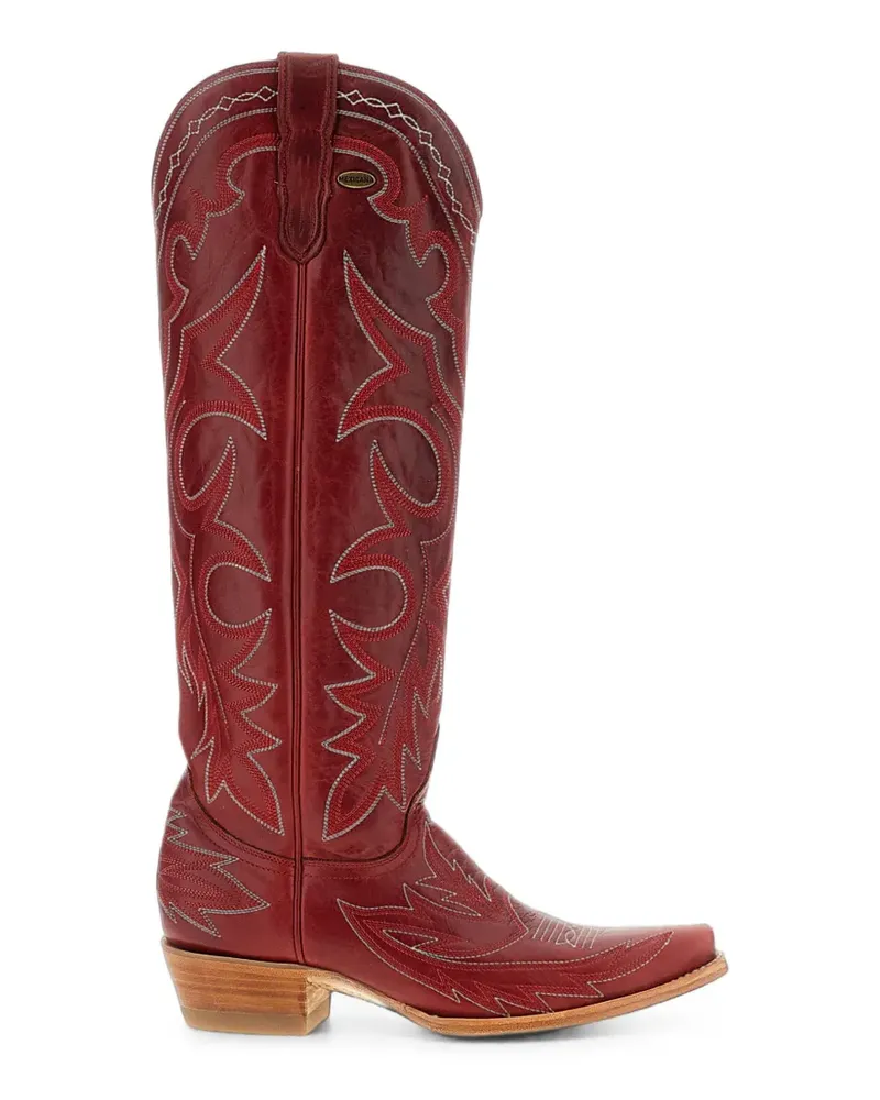 Mexicana Fantasia 17 Stiefel aus Leder mit Stickerei - Rot Rot