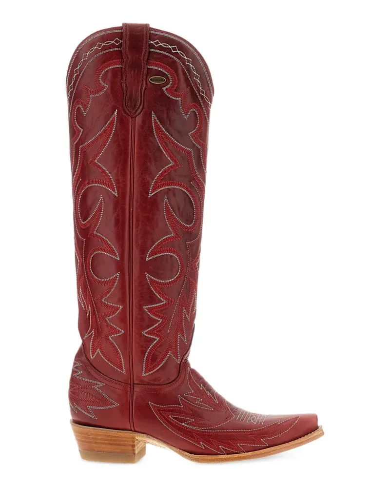 Mexicana Fantasia 17 Stiefel aus Leder mit Stickerei - Rot Rot