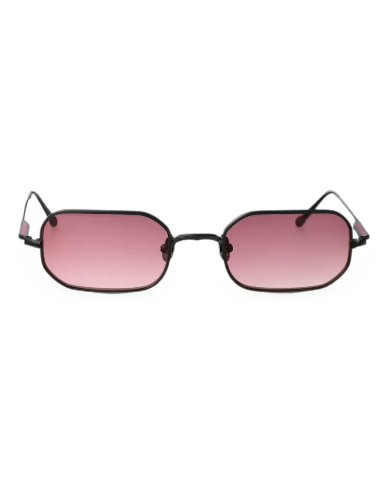 MATSUDA M3163 geometric-frame sunglasses - Schwarz Schwarz