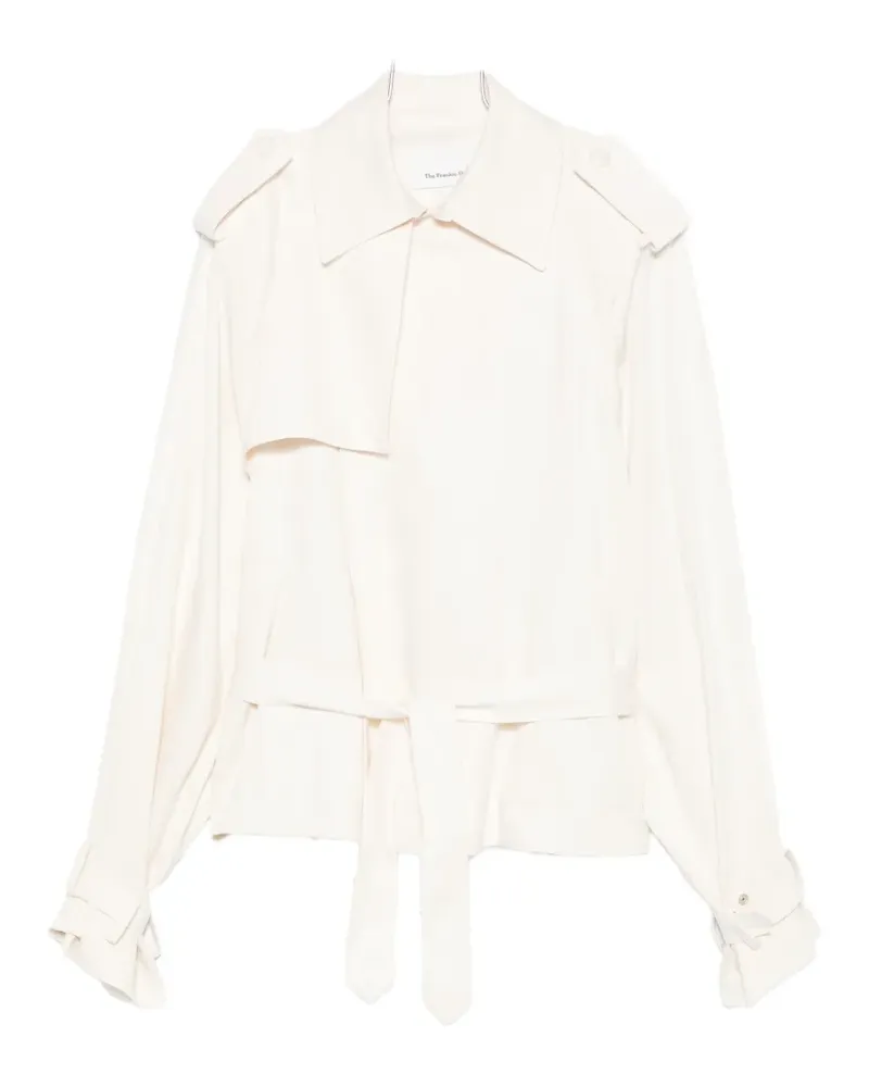 FRANKIE Shop Elva belted trench coat - Nude Nude
