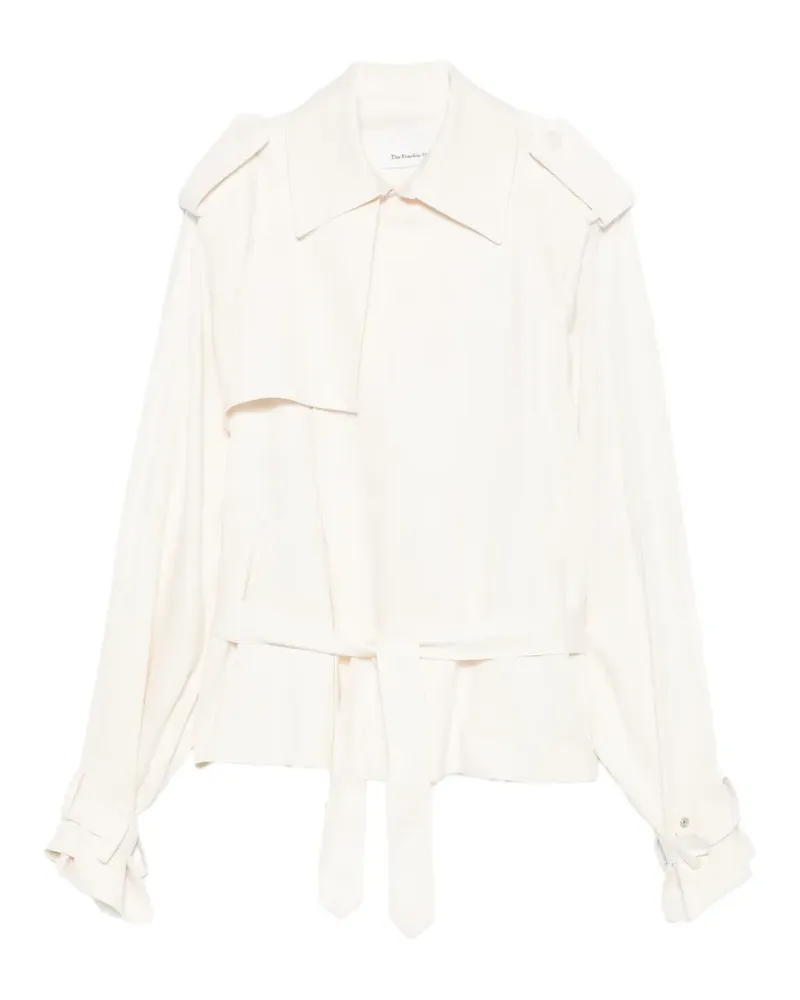 FRANKIE Shop Elva belted trench coat - Nude Nude
