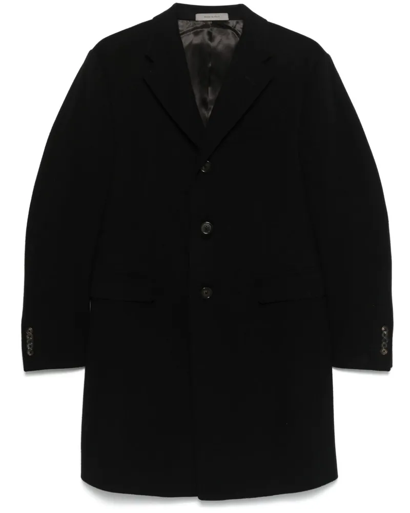 Corneliani Klassischer Mantel - Schwarz Schwarz