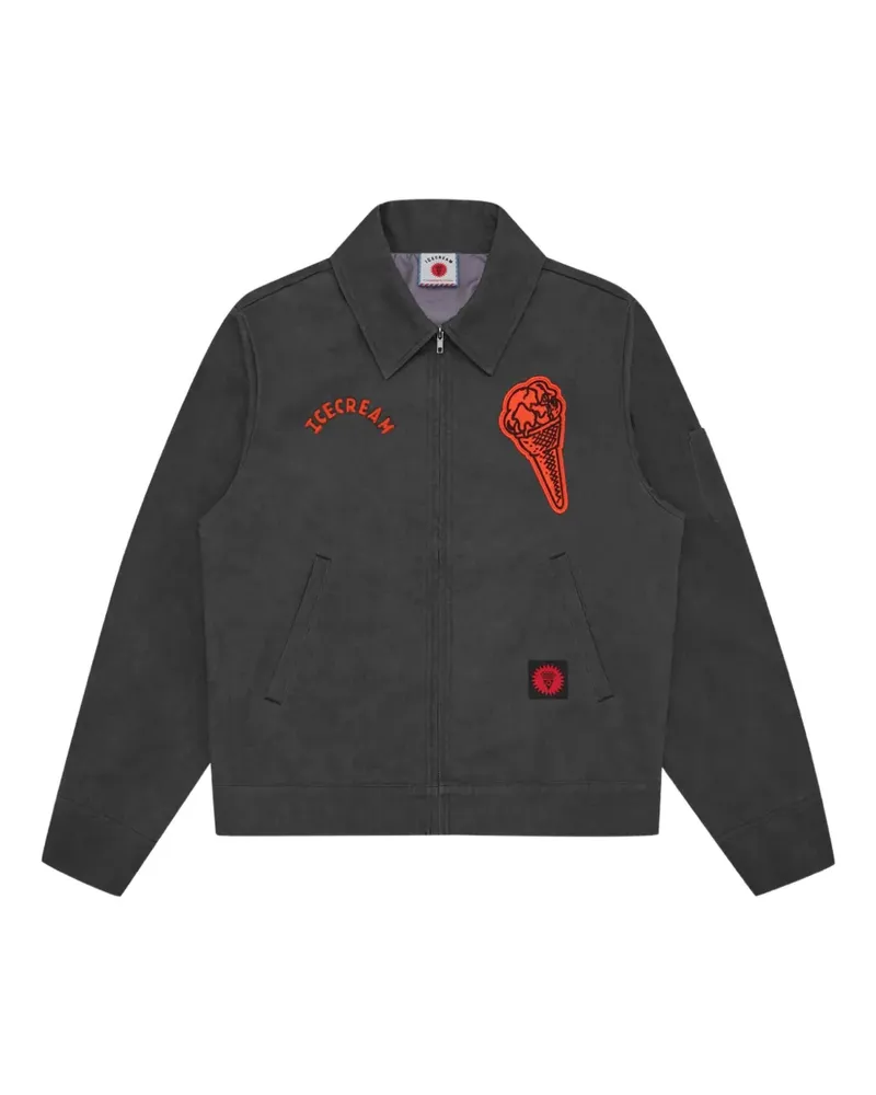 ICECREAM Hemdjacke mit Cone-Patch - Schwarz Schwarz